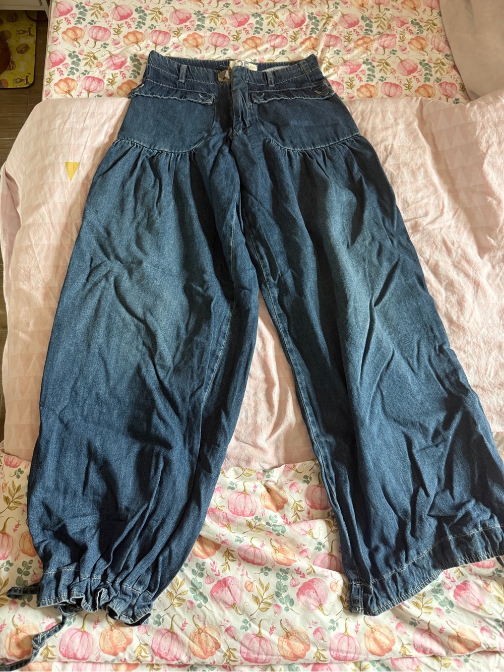 New Free People We The Free Lotus Balloon Jeans - Size 25